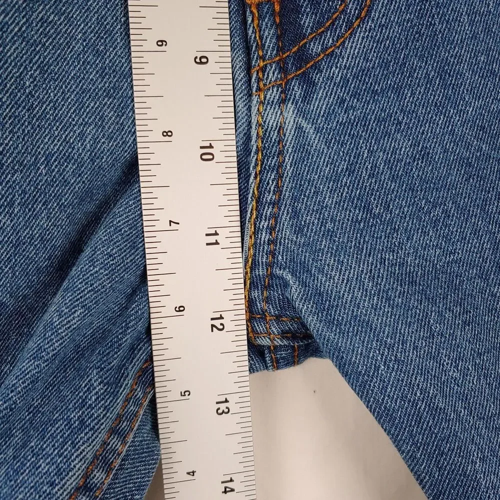 Levis 505 Jeans Mens 37x30.5 (Tagged 38x32) Blue Regular‎ Fit Straight Leg Denim